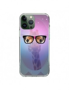Coque iPhone 13 Pro Max Girafe Geek à Lunettes - Aurelie...
