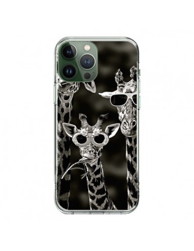 Coque iPhone 13 Pro Max Girafe Swag Lunettes Familiy Giraffe - Asano Yamazaki