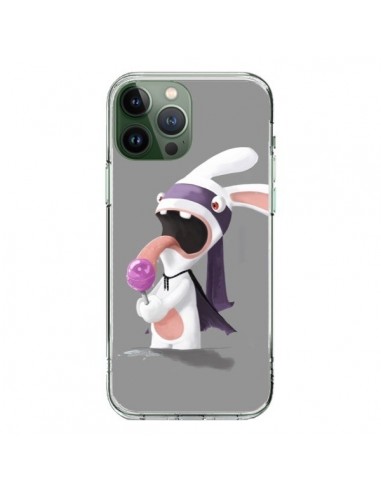 Coque iPhone 13 Pro Max Lapin Crétin Sucette - Bertrand Carriere