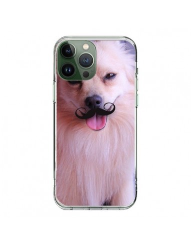 Coque iPhone 13 Pro Max Clyde Chien Movember Moustache - Bertrand Carriere
