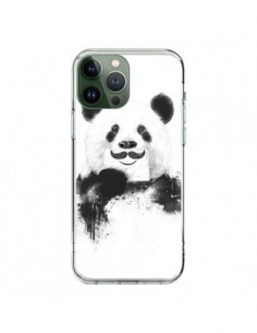 Coque iPhone 13 Pro Max Funny Panda Moustache Movember -...