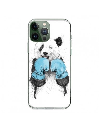 Coque iPhone 13 Pro Max Winner Panda Boxeur - Balazs Solti