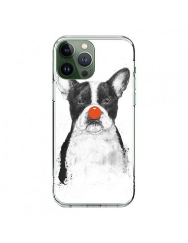 Coque iPhone 13 Pro Max Clown Bulldog Chien Dog - Balazs Solti