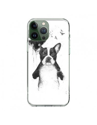Coque iPhone 13 Pro Max Lover Bulldog Chien Dog My Heart Goes Boom - Balazs Solti
