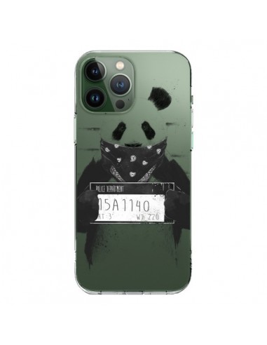 Cover iPhone 13 Pro Max Panda Cattivo Trasparente - Balazs Solti