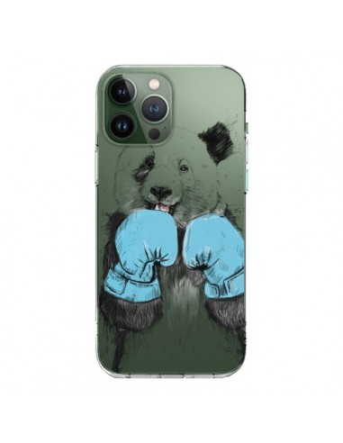 Cover iPhone 13 Pro Max Panda Vincitore Trasparente - Balazs Solti