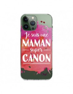 iPhone 13 Pro Max Case I'm a Super Mom Pink Clear - Chapo