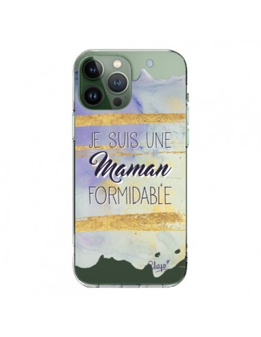 Coque iPhone 13 Pro Max Je suis une Maman Formidable Violet Transparente - Chapo