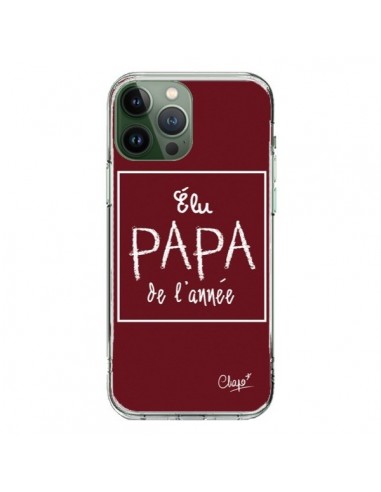 Cover iPhone 13 Pro Max Eletto Papà dell'Anno Rosso Bordeaux - Chapo