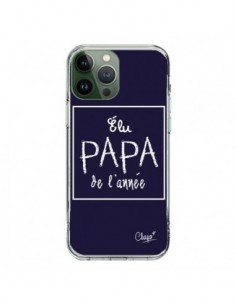 Coque iPhone 13 Pro Max Elu Papa de l'Année Bleu Marine -...