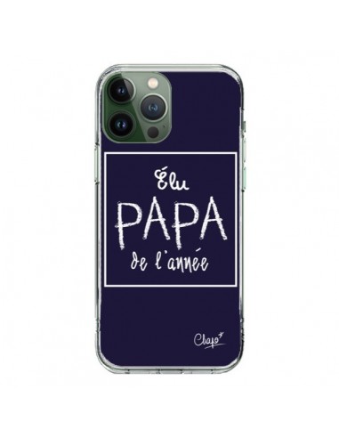 Coque iPhone 13 Pro Max Elu Papa de l'Année Bleu Marine - Chapo