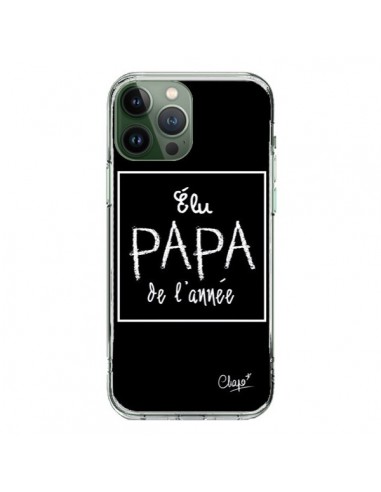 Coque iPhone 13 Pro Max Elu Papa de l'Année Noir - Chapo