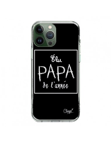 Coque iPhone 13 Pro Max Elu Papa de l'Année Noir - Chapo
