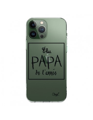 Coque iPhone 13 Pro Max Elu Papa de l'Année Transparente - Chapo