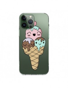 iPhone 13 Pro Max Case Ice cream Summer Cherry Clear -...