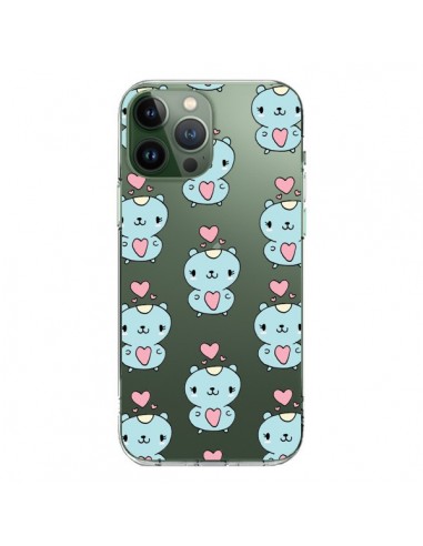 Coque iPhone 13 Pro Max Hamster Love Amour Transparente - Claudia Ramos