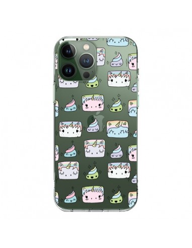 Coque iPhone 13 Pro Max Licorne Unicorn Cute Swag Transparente - Claudia Ramos