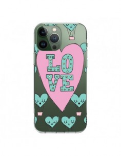 iPhone 13 Pro Max Case Love Clouds hot-air Balloon Clear...