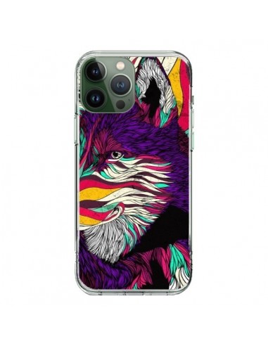 Cover iPhone 13 Pro Max Husky Cane-Lupo Colorato  - Danny Ivan