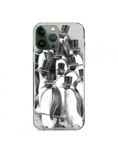 Coque iPhone 13 Pro Max Pingouins Gentlemen - Eric Fan