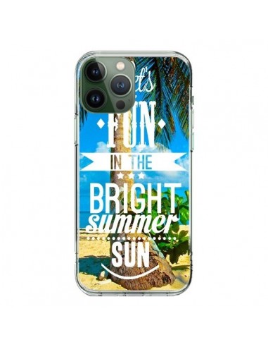 iPhone 13 Pro Max Case Fun Summer Sun _Tea - Eleaxart
