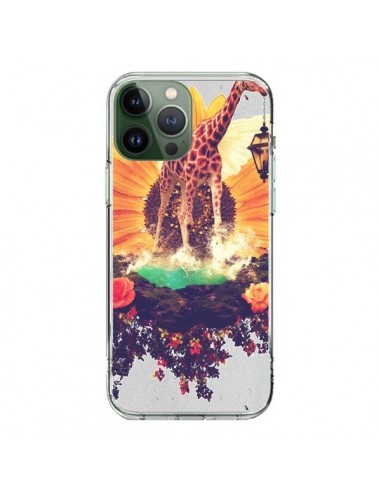 iPhone 13 Pro Max Case Giraffe Flowers - Eleaxart