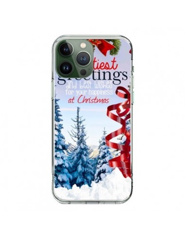 Coque iPhone 13 Pro Max Voeux Joyeux Noël - Eleaxart