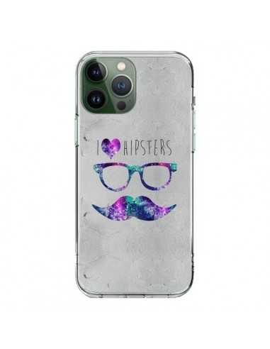 Coque iPhone 13 Pro Max I Love Hipsters - Eleaxart