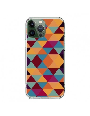 iPhone 13 Pro Max Case Aztec Triangle Orange - Eleaxart