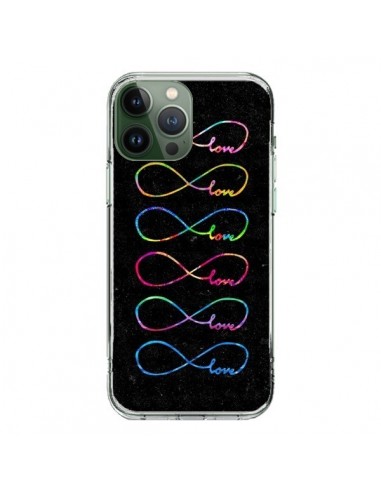 Cover iPhone 13 Pro Max Amore Forever Infinito Nero - Eleaxart