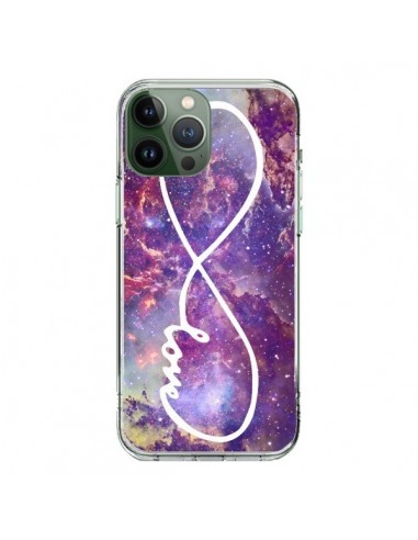 Coque iPhone 13 Pro Max Love Forever Infini Galaxy - Eleaxart