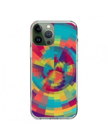 iPhone 13 Pro Max Case Color Spiral Red Green - Eleaxart