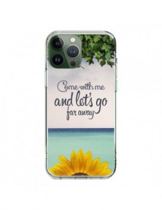 iPhone 13 Pro Max Case Let's Go Far Away Sunflowers -...