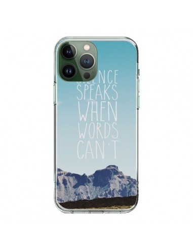 iPhone 13 Pro Max Case Silence speaks when words can't Landscape - Eleaxart
