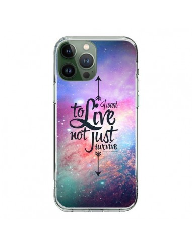 Coque iPhone 13 Pro Max I want to live Je veux vivre - Eleaxart