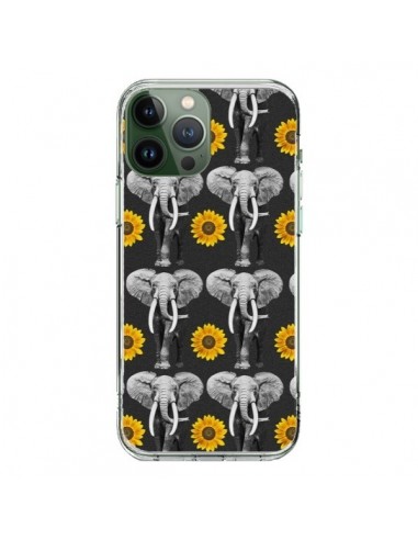 Coque iPhone 13 Pro Max Elephant Tournesol - Eleaxart