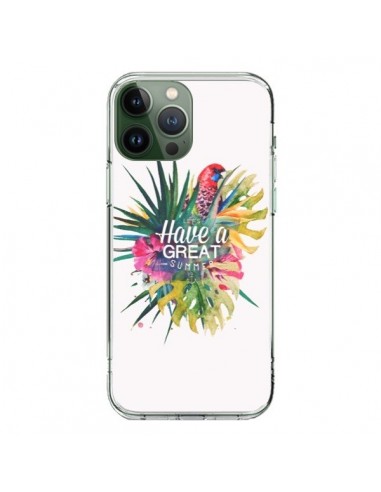 Cover iPhone 13 Pro Max Have a great summer Estate Pappagalli - Eleaxart