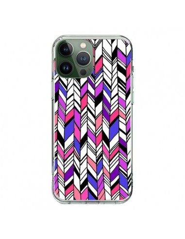 Coque iPhone 13 Pro Max Graphic Azteque Rose Violet -  Léa Clément