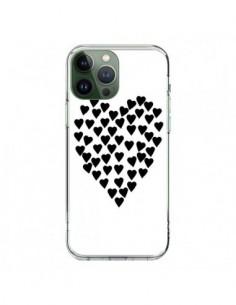 Cover iPhone 13 Pro Max Cuore nei cuori Nero - Project M