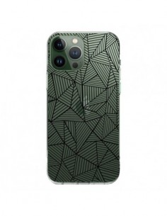 Cover iPhone 13 Pro Max Linee Griglia Triangles Full Grid...