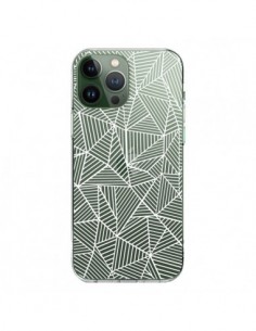 Cover iPhone 13 Pro Max Linee Griglia Triangles Full Grid...