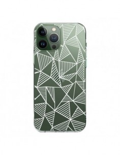 Cover iPhone 13 Pro Max Linee Griglia Triangles Grid...