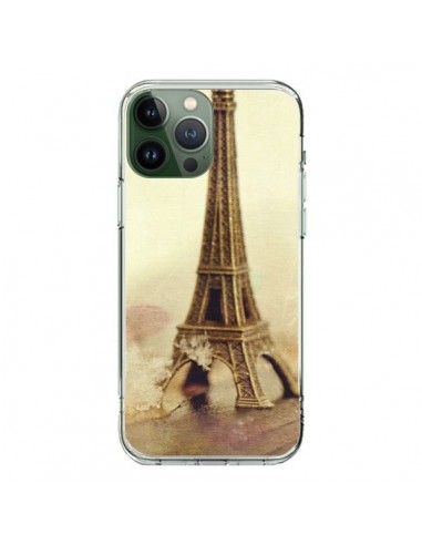 Coque iPhone 13 Pro Max Tour Eiffel Vintage - Irene Sneddon