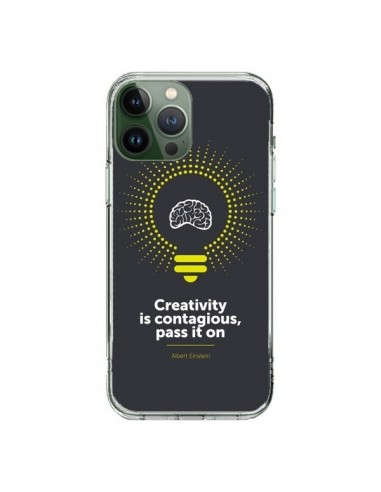 Coque iPhone 13 Pro Max Creativity is contagious, Einstein - Shop Gasoline