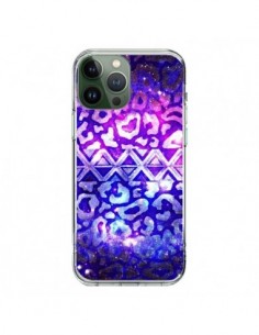 Cover iPhone 13 Pro Max Tribale Leopardo Spazio Galaxy -...