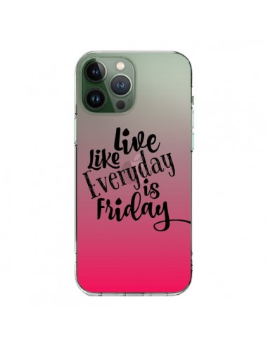 Cover iPhone 13 Pro Max Everyday Friday Venerdi` Live Vis Trasparente - Ebi Emporium