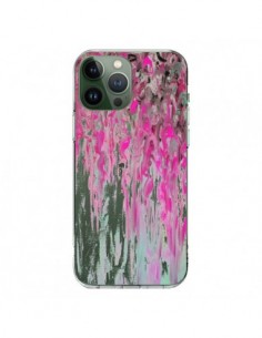 Coque iPhone 13 Pro Max Tempête Rose Transparente - Ebi...