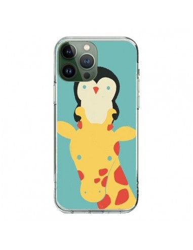 Coque iPhone 13 Pro Max Girafe Pingouin Meilleure Vue Better View - Jay Fleck