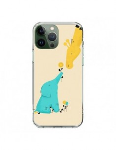 Cover iPhone 13 Pro Max Elefante Cucciolo Giraffa - Jay...