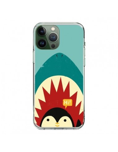 Coque iPhone 13 Pro Max Pingouin Requin - Jay Fleck